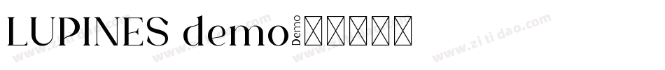 LUPINES demo字体转换